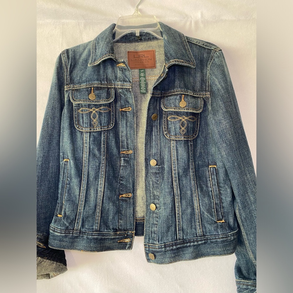 LRL Lauren Jeans Co. Green Label Womens Denim Jean Jacket Small